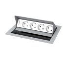 Kindermann 7492000074 CablePort standard2 4-way 4x power table mounting housing