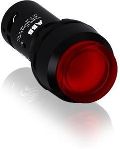 ABB Stotz-Kontakt CP4-13R-10 LED illuminated pushbutton compact 1S red high latching.. LED 24V AC/DC