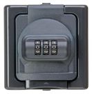 Kopp 109815008 EL Std.m.combination lock BlueElectric ant protective contact socket