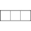 Ritto 1553070 Housing 3-way, flush-mounted, white