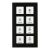 MDT RF-GTT8S.01 KNX-RF glass button 8-way | 8-way | black glass