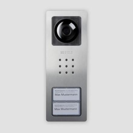 Siedle 210009486-01 CV 850-2-04 E Compact brushed stainless steel video door station