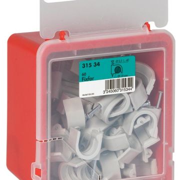 Legrand 031534 nail clamp CABLE 19mm, (grey)