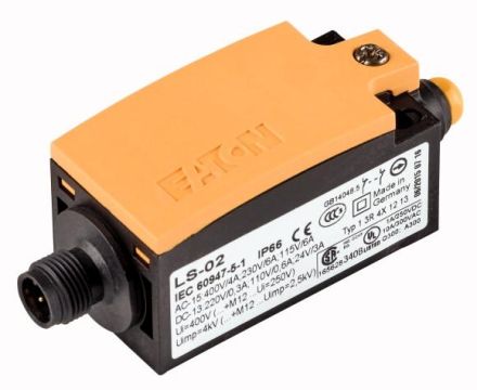 Eaton LS-02-M12A position switch, 2NC, round plunger, M12A, 178128