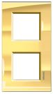 Bticino LNA4802M2OA Light frame ICEGOLD 2x2-mod , (Gold)