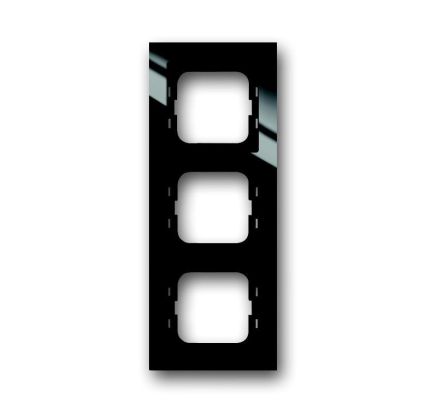 Busch-Jaeger 1723-281 cover frame, 3-way frame black