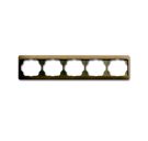 Busch-Jaeger 1725 KA-21 cover frame, 5-way frame bronze