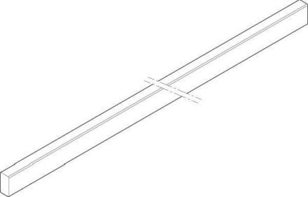 ABN 3RE 20x10x445mm vertical CU-rail (XCUS123)