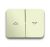 Busch-Jaeger 1785 JA-22G rocker switch, with print ivory/white