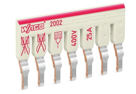 Wago 2002-477 7-way light grey box bridge