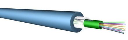 Draka Comteq U-DQ(ZN)BH 24E9 2.0kN CL4205955 blue fiber optic universal cable / rodent protection