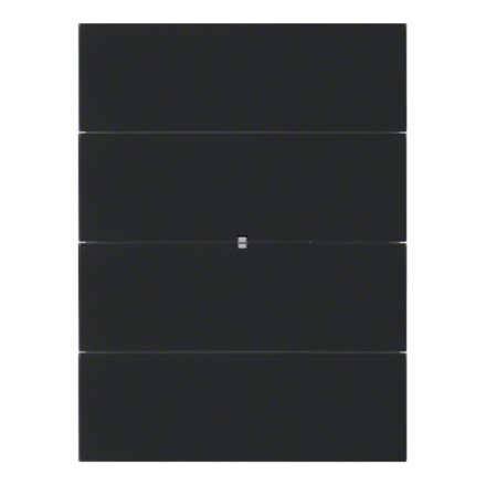 BERKER 75164092 KNX pushbutton sensor B.IQ | 4-fold, standard | glass black