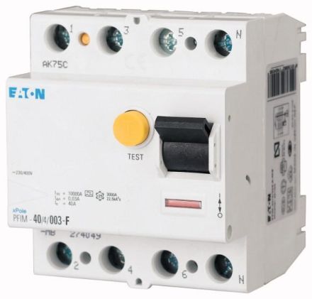 Eaton PFIM-25/4/03-G/F 25A 4-pole 300mA residual current device, 187359
