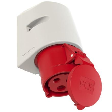 PCE 123-9 32A 3-pole 9h IP44 wall socket