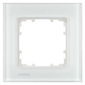 Siemens 5TG1201-1 frame 1-gang glass white