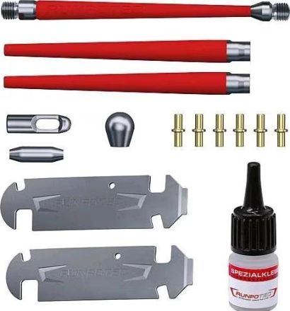 Runpotec 20819 GF3 repair kit, 15 pieces for GF3 glass fibre rod Ø 3 mm