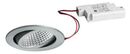 Brumberg 39395253 230V AC 12W 3000K alu matt LED recessed ceiling spotlight