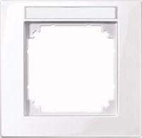 MERTEN 514125 frame 1-way active white glossy