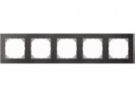 MERTEN MEG4050-3669 frame 5-way slate/aluminium