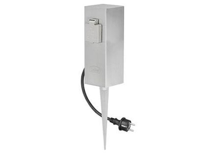 LEDINO 11790000003015 Connect S2 socket post 2-pack stainless steel outdoor