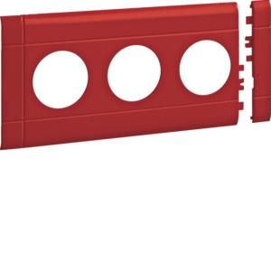 TEHALIT GB10030K3020 modular panel 3-way socket 100mm red
