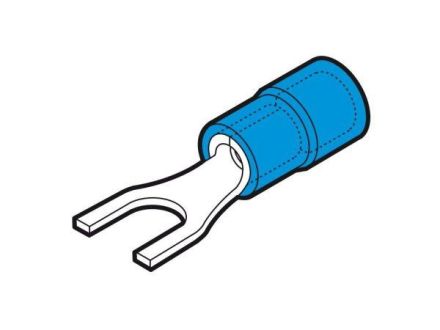 Cembre 2052910 BF-U10 fork shape PVC insulated flat pin claw cable lug