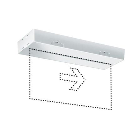 EsyLux EN10077029 SLX 24 LEDi Display 24-230V ws LED emergency light