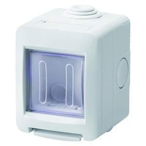 Gewiss GW16512 bracket 2M IP55 RAL7035 grey surface-mounted housing