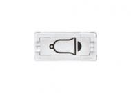 MERTEN 395869 Symbol rectangular crystal clear/bell