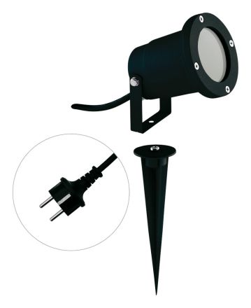 EVN 545239 Alu 230V ground spike GU10 max. 35W IP54 garden spotlight