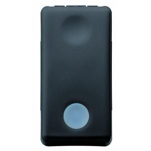 Gewiss GW21531 illuminated 1 breaker 1M 1P 10A black button