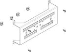 ABN 1FB/2RE for 2xNH00 isolator mounting bracket (FMT12309N)