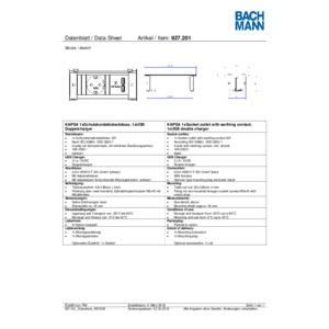 Bachmann 927.201 KAPSA XS 1xCEE 7/3 1xUSB Charger 2.0m