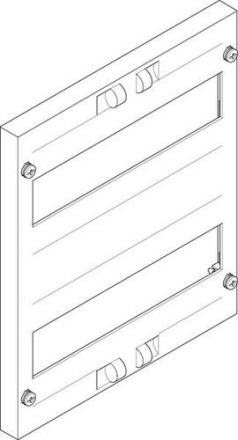 ABN 250x300mm 1FB/2RE open 150mm cover plate (FAO12N)