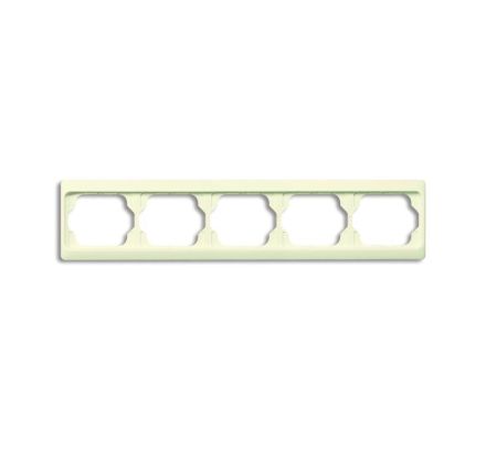 Busch-Jaeger 1725 KA-22G cover frame, 5-way frame ivory/white