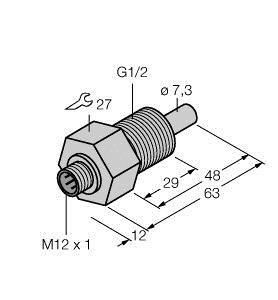 Turck 6870432 FCS-GL1/2A4-NAEX-H1141 immersion sensor