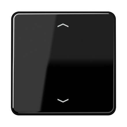 Jung CD1700PSW LB management button 1-way, with arrow symbols, Duroplast, CD series, black