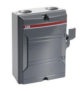 ABB Stotz-Kontakt LBAS425TPSN, safety switch 4-pole 25A with grey handle on side, 2CMA142433R1000