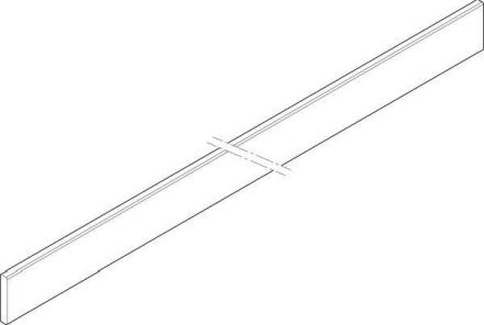 ABN 4FB 30x5x995mm horizontal CU-rail (XCUW534)