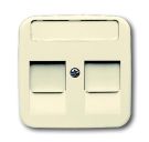 Busch-Jaeger 1800-212 central plate, with labelling field white