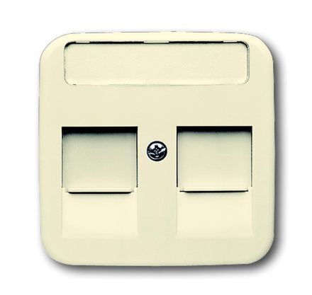Busch-Jaeger 1800-212 central plate, with labelling field white