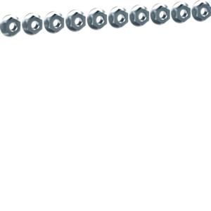 TEHALIT KTSM08 M8 DIN EN 1661 steel galvanized 10 pieces nut