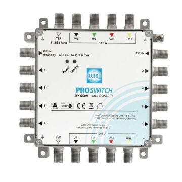 WISI 73621 DY 0508 Proswitch 5 in 8 without power supply multiswitch