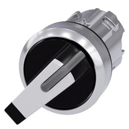Siemens 3SU1052-2FC60-0AA0 toggle switch illuminated 22mm round metal white