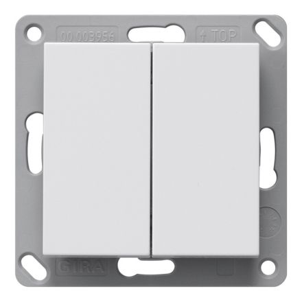GIRA 517827 KNX-RF push button sensor System 55 | 2-way | pure white satin finish