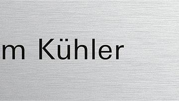 Gira 5549926 call button labeled System 106 aluminum