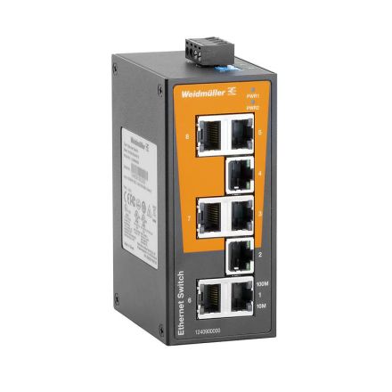 Weidmüller 1240900000 IE-SW-BL08-8TX Switch Fast Ethernet Basic Line
