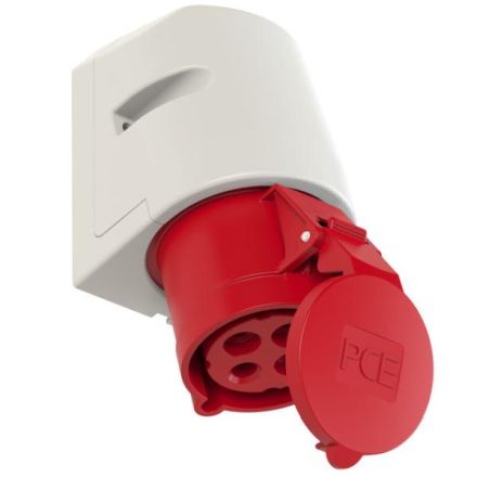 PCE 124-6 32A 3-pole 6h IP44 wall socket