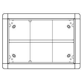 Ritto 1881670 flush-mounted frame 6 module slots, white