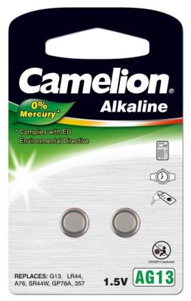 Hückmann 141228 AG 13 1.5V mercury (pack of 2) button cell